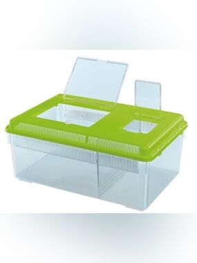 New Green Ferplast GEO FLAT LARGE Terrarium For Reptiles , Fish, And Insects